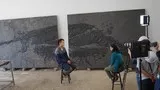 富源关岭鱼龙（修复中接受媒体采访）